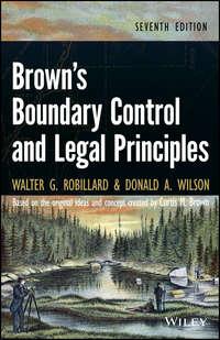 Browns Boundary Control and Legal Principles - Robillard Walter