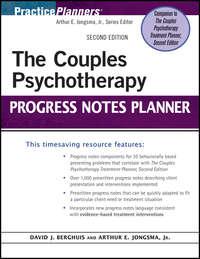 The Couples Psychotherapy Progress Notes Planner - Berghuis David