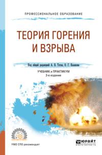 Теория горения и взрыва 3-е изд., пер. и доп. Учебник и практикум для СПО - Анатолий Тотай