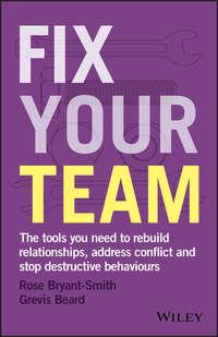 Fix Your Team. The Tools You Need to Rebuild Relationships, Address Conflict and Stop Destructive Behaviours, Rose  Bryant-Smith audiobook. ISDN39840208