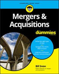 Mergers & Acquisitions For Dummies - Bill Snow