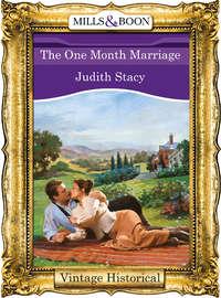 The One Month Marriage, Judith  Stacy audiobook. ISDN39940426