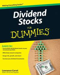 Dividend Stocks For Dummies, Lawrence  Carrel audiobook. ISDN43441706