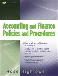 Accounting and Finance Policies and Procedures - Сборник