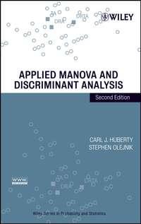 Applied MANOVA and Discriminant Analysis - Stephen Olejnik
