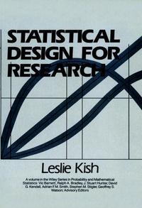 Statistical Design for Research,  audiobook. ISDN43505826