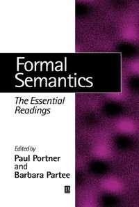 Formal Semantics,  audiobook. ISDN43507618