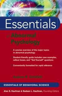 Essentials of Abnormal Psychology,  audiobook. ISDN43526911
