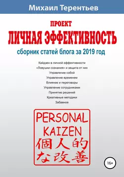 Проект «Личная эффективность». Сборник статей блога за 2019 год - Михаил Терентьев