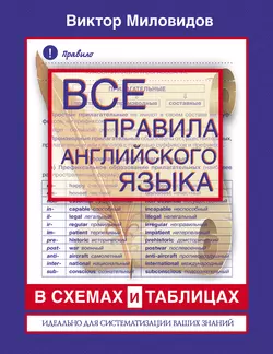 Все правила английского языка в схемах и таблицах - Виктор Миловидов