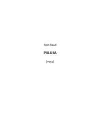 Piiluja, Rein Raud audiobook. ISDN51645621