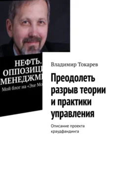 Преодолеть разрыв теории и практики управления. Описание проекта краудфандинга - Владимир Токарев