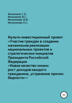 Мульти-инвестиционный проект «Участие граждан в создании механизмов реализации национальных проектов и стратегических инициатив Президента РФ „Новое качество жизни: рост доходов каждого“ - Михаил Мельников