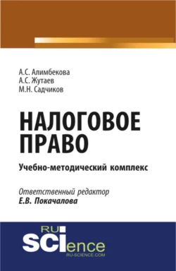 Налоговое право. (Аспирантура). (Магистратура). (Монография). Учебно-методический комплекс - Михаил Садчиков