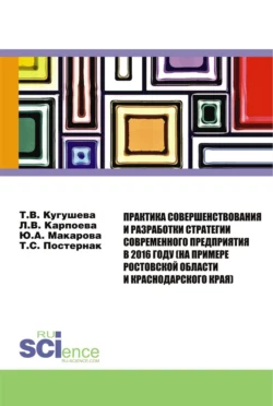 Практика совершенствования и разработки стратегии современного предприятия в 2016 году (на примере Ростовской области и Краснодарского края). (Аспирантура, Бакалавриат). Монография. - Татьяна Кугушева