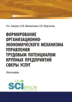 Формирование организационно-экономического механизма управления трудовым потенциалом крупных предприятий сферы услуг. (Аспирантура, Бакалавриат, Магистратура, Специалитет). Монография. - Наталья Филимонова