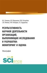 Результативность научной деятельности организаций, выполняющих исследования и разработки: мониторинг и оценка. (Аспирантура, Магистратура). Монография. - Наталья Улякина