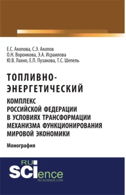 Топливно-энергетический комплекс Российской Федерации в условиях трансформации механизма функционирования мировой экономики. (Аспирантура, Бакалавриат, Специалитет). Монография. - Елена Акопова