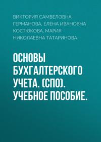 Основы бухгалтерского учета. (СПО). Учебное пособие. - Елена Костюкова