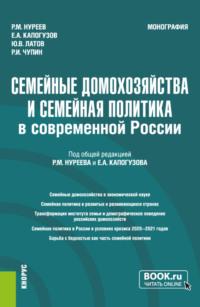 Семейные домохозяйства и семейная политика в современной России. (Аспирантура, Бакалавриат, Магистратура). Монография. - Рустем Нуреев