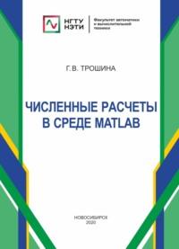 Численные расчеты в среде MatLab, audiobook Галины Васильевны Трошиной. ISDN69321442