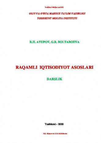 Рақамли иқтисодиёт асослари - Хамдамович Равшан