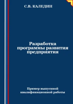 Разработка программы развития предприятия. Пример выпускной квалификационной работы - Сергей Каледин