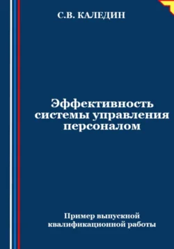 Эффективность системы управления персоналом - Сергей Каледин