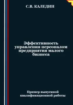 Эффективность управления персоналом предприятия малого бизнеса - Сергей Каледин