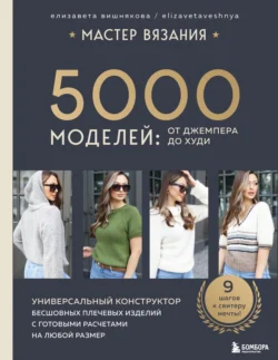 Мастер вязания. 5000 моделей: от джемпера до худи. Универсальный конструктор бесшовных плечевых изделий с готовыми расчетами на любой размер - Елизавета Вишнякова