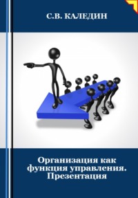 Организация как функция управления. Презентация - Сергей Каледин