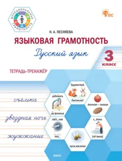 Языковая грамотность. Русский язык. 3 класс. Тетрадь-тренажёр, аудиокнига Н. А. Песняевой. ISDN71131315