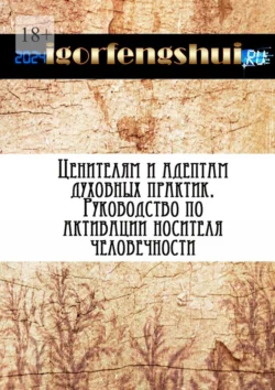 Ценителям и адептам духовных практик. Руководство по активации носителя человечности - igorfengshui