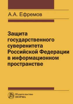 Защита государственного суверенитета РФ в информационном пространстве, аудиокнига Алексея Александровича Ефремова. ISDN71163250