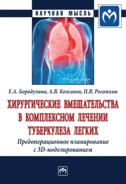 Хирургические вмешательства в комплексном лечении туберкулеза легких. Предоперационное планирование с 3D моделированием: Монография - Елена Бородулина