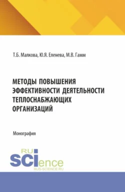 Методы повышения эффективности деятельности теплоснабжеющих организаций. (Бакалавриат, Магистратура). Монография. - Татьяна Малкова