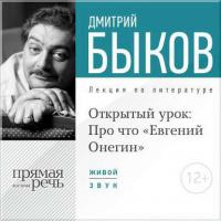 Лекция «Открытый урок: Про что „Евгений Онегин“», аудиокнига Дмитрия Быкова. ISDN9010006