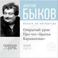 Лекция «Открытый урок: Про что „Братья Карамазовы“», audiobook Дмитрия Быкова. ISDN9010011